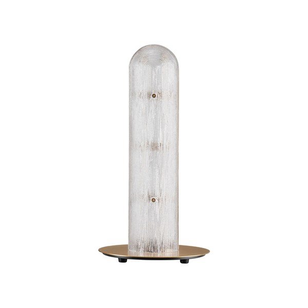 Sárgaréz színű fém LED asztali lámpa üveg búrával (magasság 40 cm) Gloree – Nova Luce