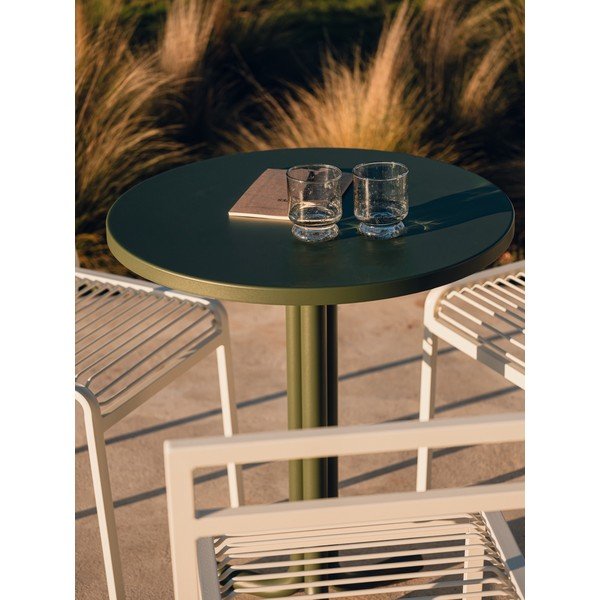 Fém kerek kerti étkezőasztal ø 59 cm Nokk – noo.ma-image-3