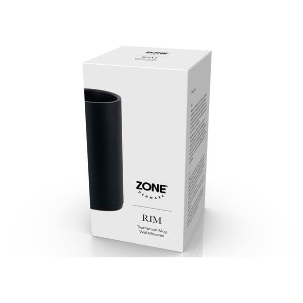 Rim fekete fali fogkefetartó pohár - Zone-image-1