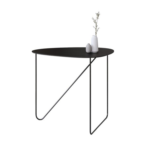 Fekete fém dohányzóasztal 44x50 cm Curve L Bull – LIND DNA-image-3