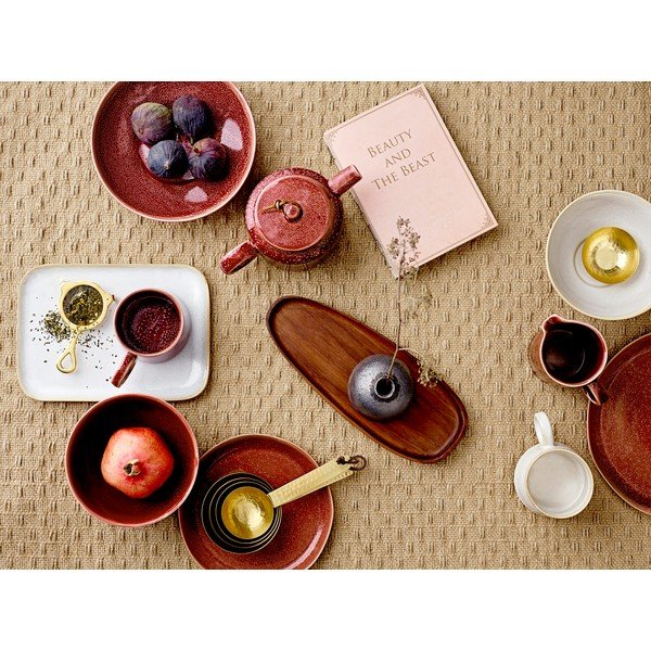 Joelle piros agyagkerámia szervírozó tál, ø 25,5 cm - Bloomingville-image-1