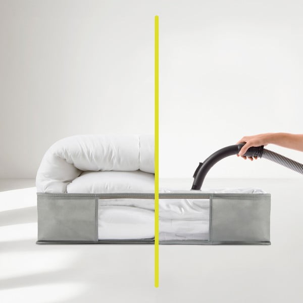 Vákuumos műanyag ágy alatti tárolódoboz 60x45x15 cm – Homéa