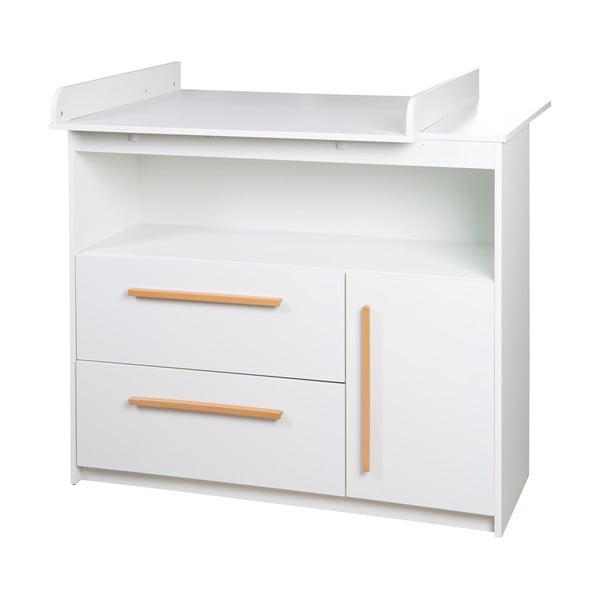 Fehér alacsony gyerek komód 107x98 cm Lilo – Roba-image-1