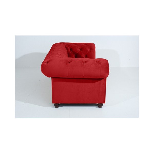 Orleans Velvet piros kanapé, 216 cm - Max Winzer-image-1