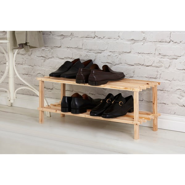 Natúr színű jegenyefenyő cipőtartó – Premier Housewares-image-1