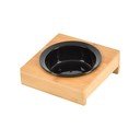 Bambusz tálka állvánnyal kutyáknak ø 12 cm – Love Story