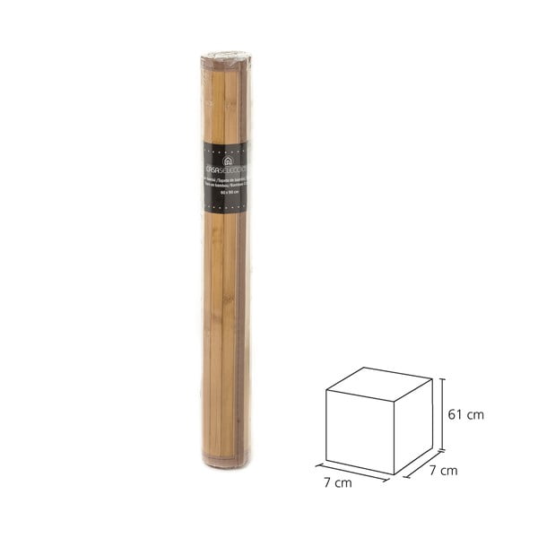 Natúr színű bambusz szőnyeg 60x90 cm – Casa Selección-image-3