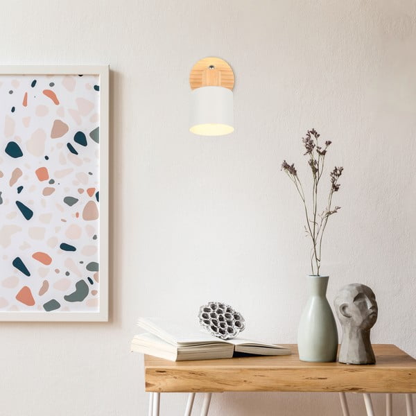 Fehér-natúr színű spotlámpa ø 9 cm Shanti – Trio-image-3