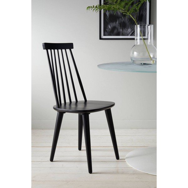Fekete kaucsukfa bárszék szett 2 db-os (ülésmagasság 45 cm) Jolina – Ellos Home-image-1