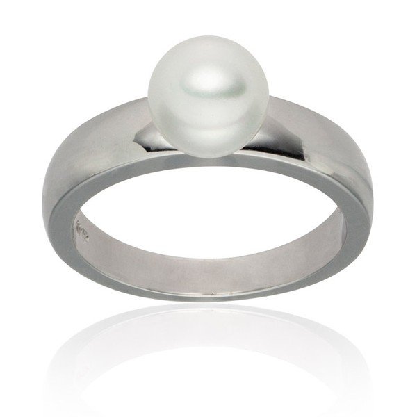 Jeanne fehér gyöngyös gyűrű, méret 54 - Nova Pearls Copenhagen-image-1