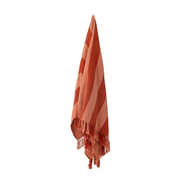 Piros újrahasznosított pamut TV nézős takaró 160x130 cm Frello – Bloomingville-image-3