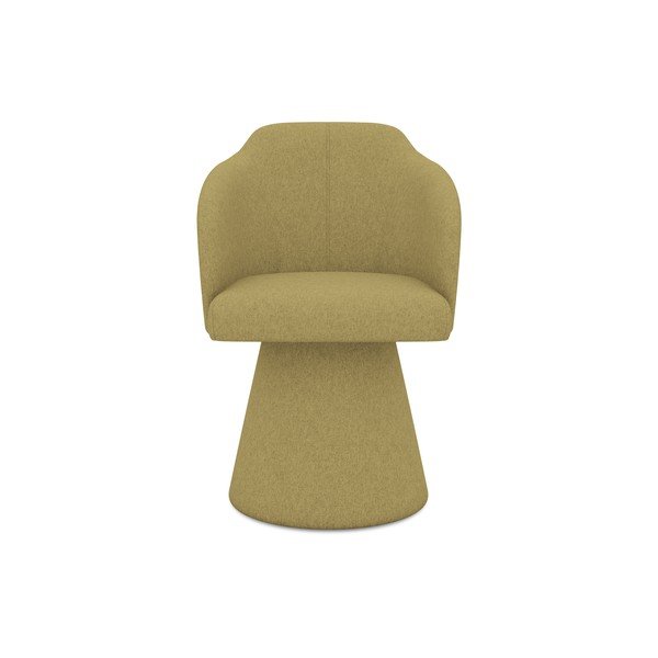 Mustársárga kárpitozott étkezőfotel Kanoa – Makamii-image-1