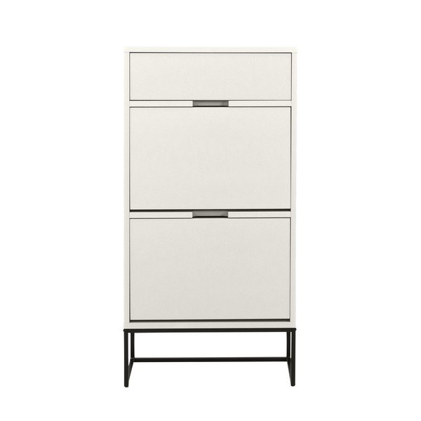 Fehér cipőtartó billenő fiókokkal Lipp - Tenzo-image-3