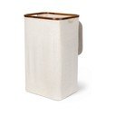 Krémszínű textil szennyeskosár Bamboo/Linen – Bigso