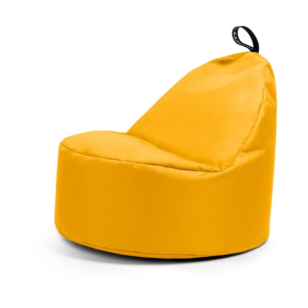 Sárga gyerek babzsákfotel Round M – So Soft?