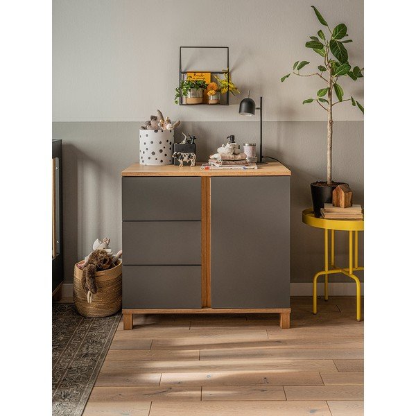 Altitude szürke komód, magasság 85 cm - Vox-image-3