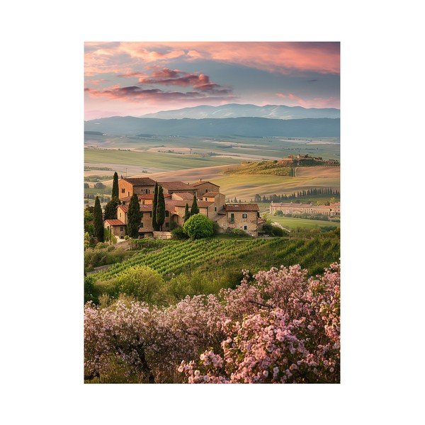 Kép 60x80 cm Pink Tuscany – Styler