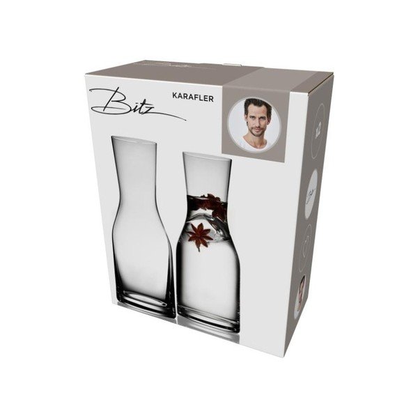 Fluidum 2 db-os kristályüveg vizeskancsó szett, 300 ml - Bitz-image-4