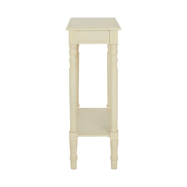 Elefántcsont színű borovi fenyő konzolasztal 30x80 cm Heritage – Premier Housewares-image-4