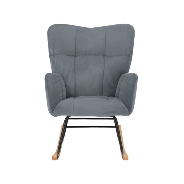 Szürke bársony hintafotel Elza – Støraa-image-1