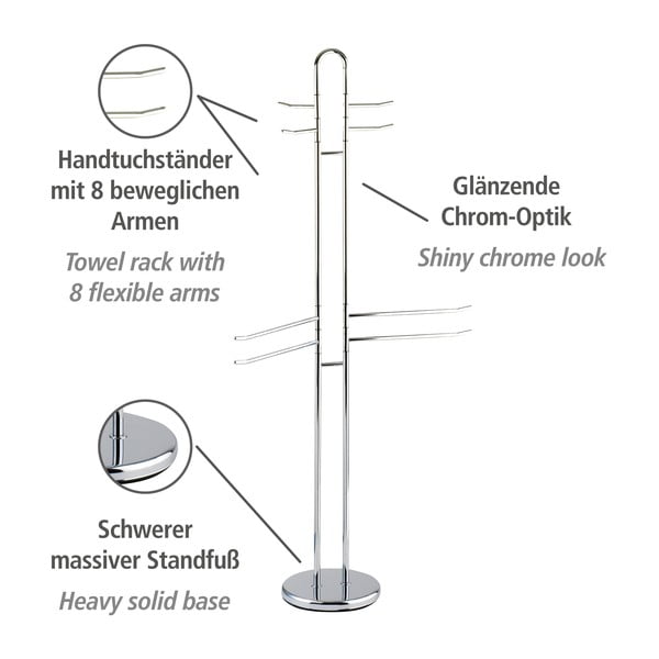 Palermo ruha- és törölközőtartó állvány - Wenko-image-3