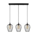 Tel Long fekete 3 izzós függőlámpa - Opviq lights