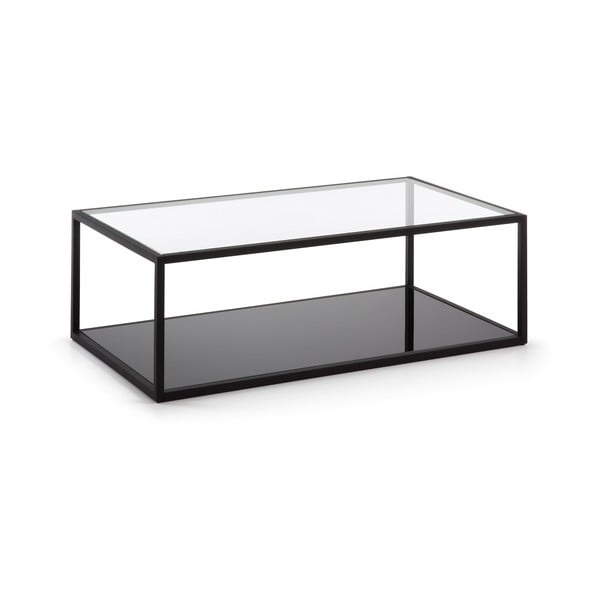 Green Hill fekete dohányzóasztal, 110 x 60 cm - Kave Home-image-2