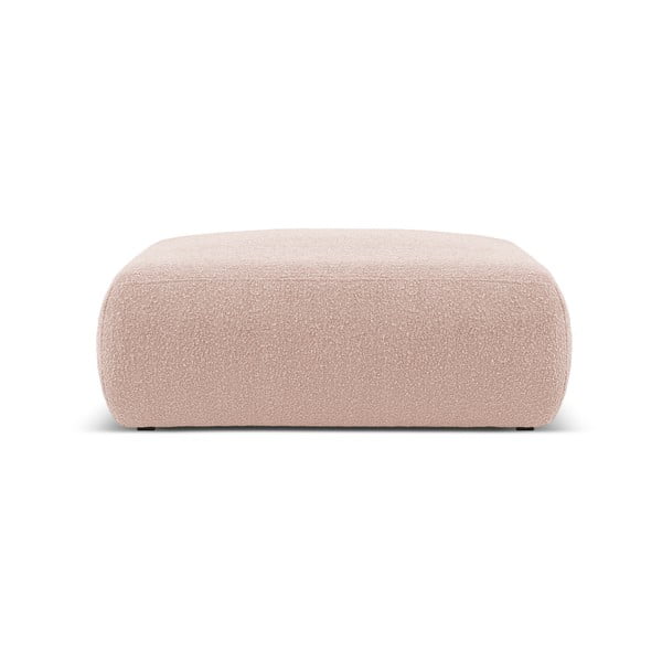 Rózsaszín buklé puff Molino – Micadoni Home