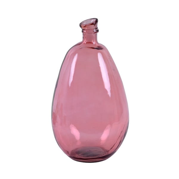 Simplicity rózsaszín újrahasznosított üveg váza, magasság 47 cm - Ego Dekor