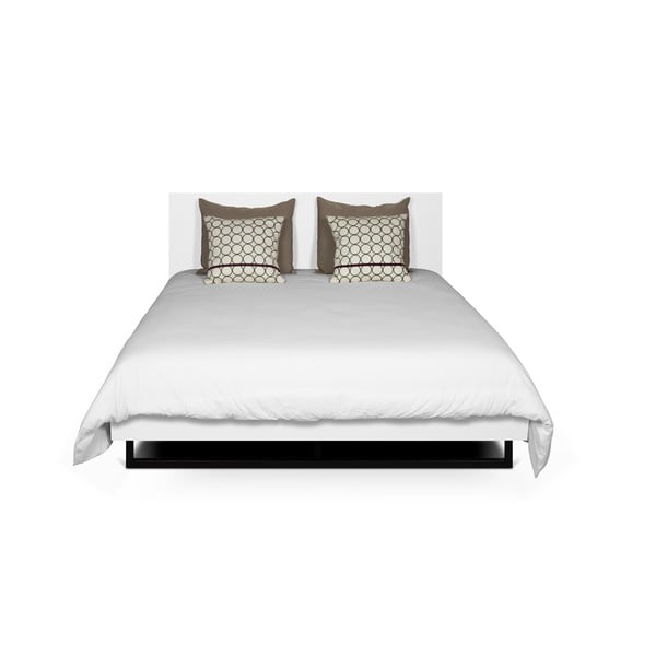 Fehér ágy acél lábakkal, 180x200 cm Mara - TemaHome