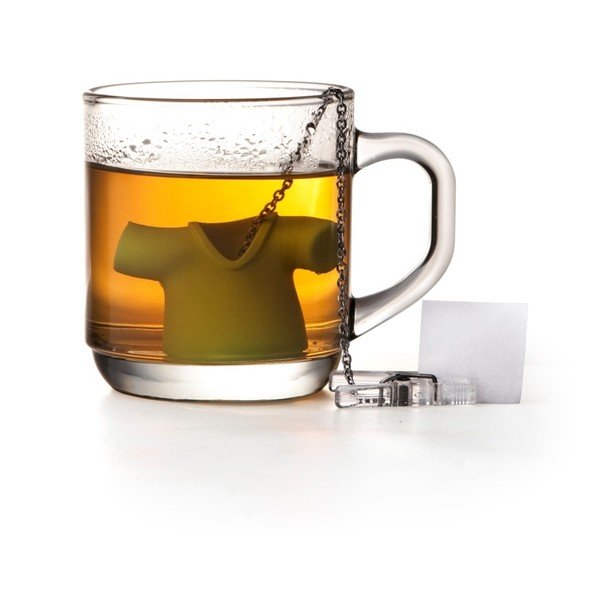 Tea Shirt fekete teaszűrő - Qualy&CO-image-1
