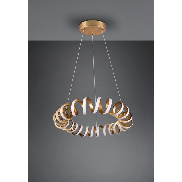 Aranyszínű LED függőlámpa ø 55 cm Curl – Trio-image-4