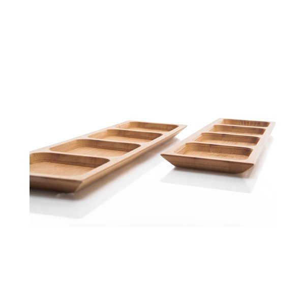 Almeria 2 db többrekeszes bambusz tál, hossz 24 cm - Bambum-image-2