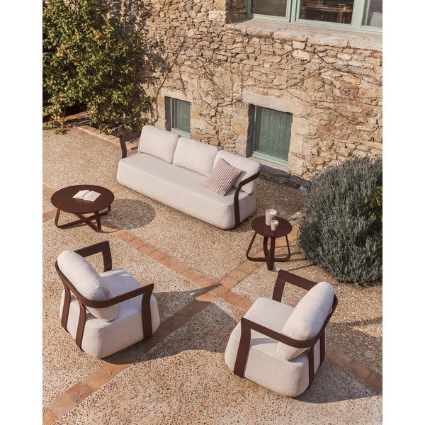 Fém kerek kerti kisasztal ø 48 cm Tamaris – Kave Home-image-1