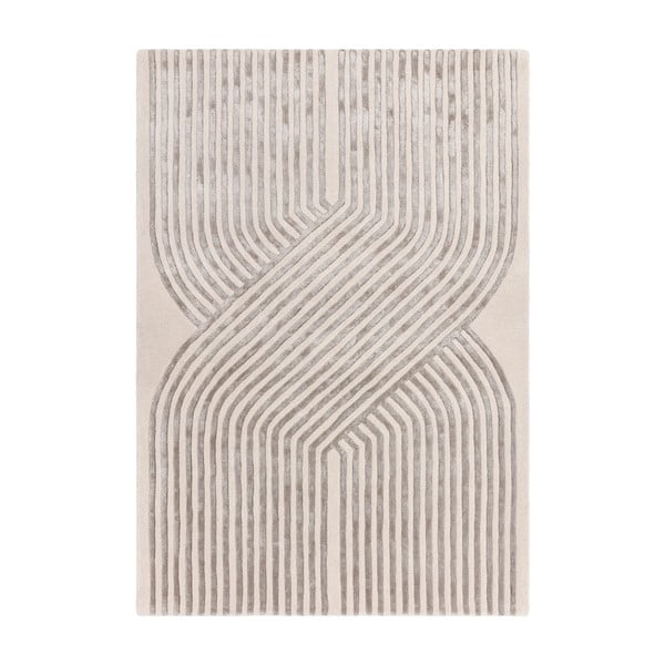 Krémszínű kézi szövésű gyapjú keverék szőnyeg 120x170 cm Matrix – Asiatic Carpets