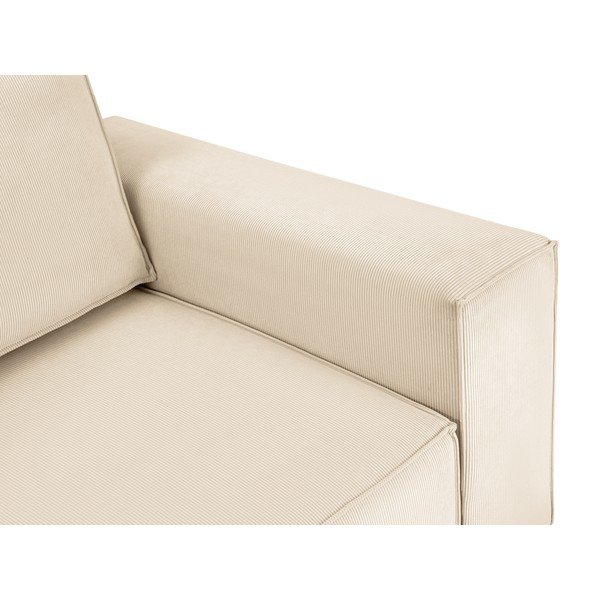 Azalea bézs kordbársony kinyitható kanapé - Mazzini Sofas-image-1