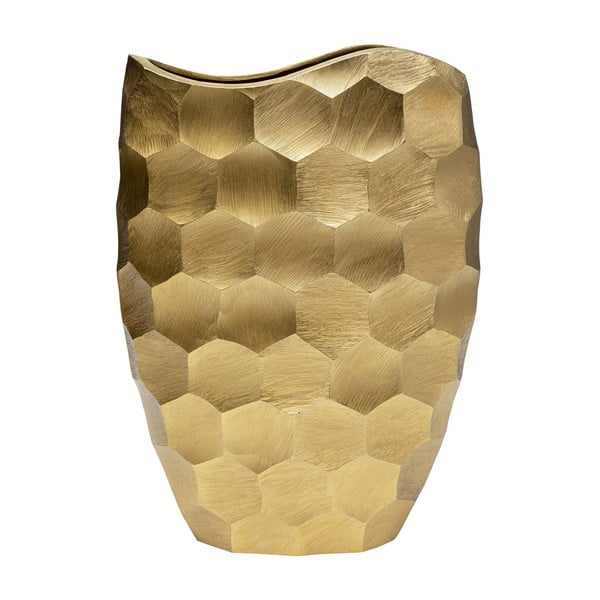 Aria Comb aranyszínű alumínium váza, magasság 49,5 cm - Kare Design