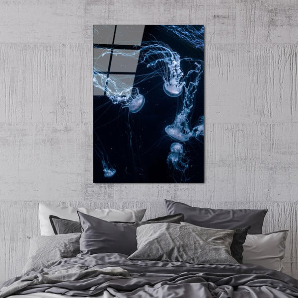 Üveg kép 70x100 cm Jelly Fish – Wallity-image-3