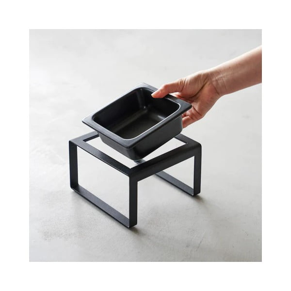 Kerámia kisállat tál állvánnyal Tower - YAMAZAKI-image-1