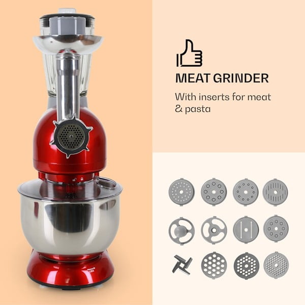 Lucia Rossa piros többfunkciós konyhai robotgép - Klarstein-image-3