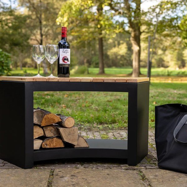 Fekete kerti pad Curved – Esschert Design-image-1