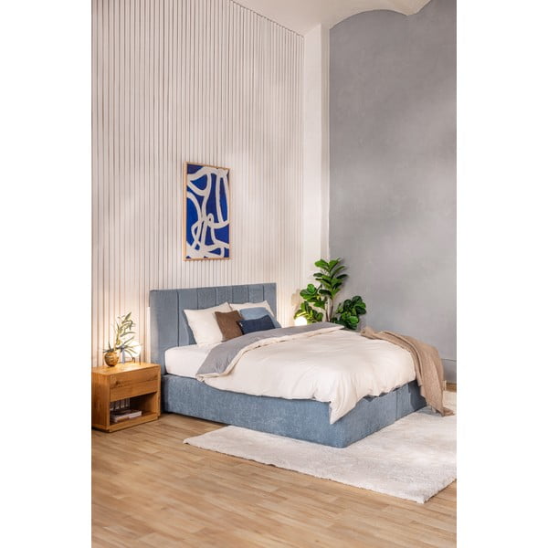 Kék boxspring ágy 160x200 cm Olia Bold Line – Bonami Selection-image-1