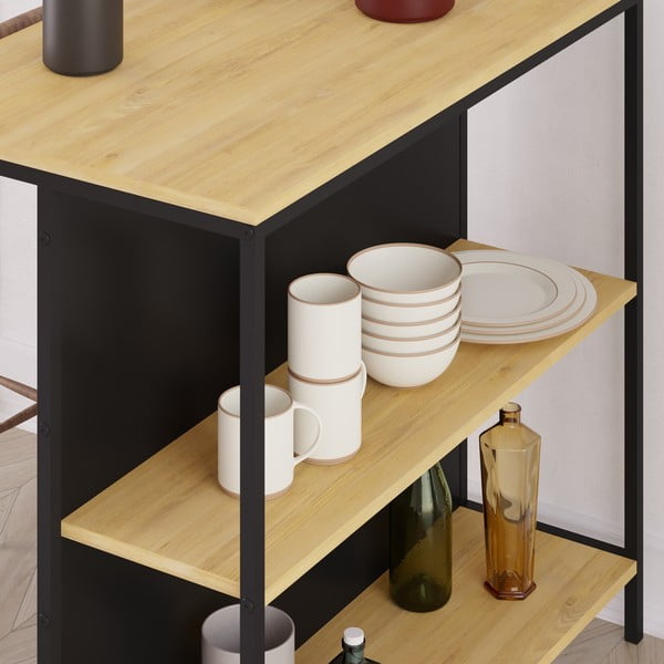 Bárasztal tölgyfa dekorral 60x100 cm Sagi – Marckeric-image-1