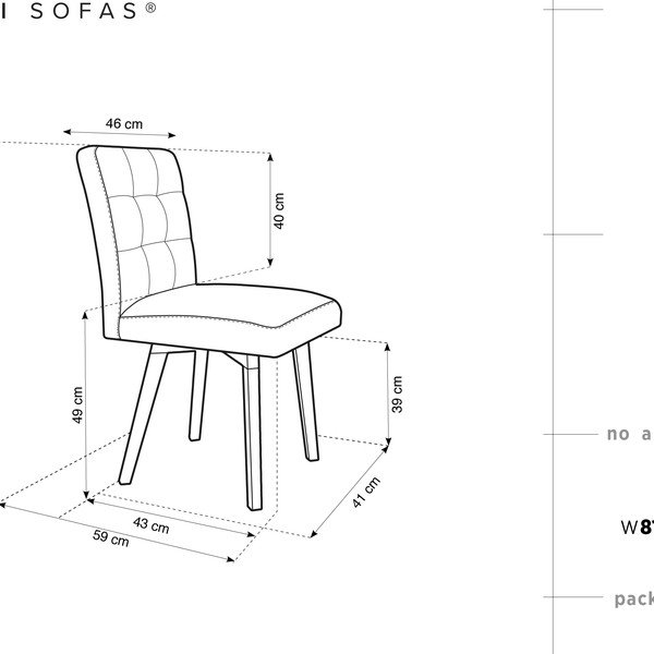 Tulip barna étkezőszék - Mazzini Sofas-image-1