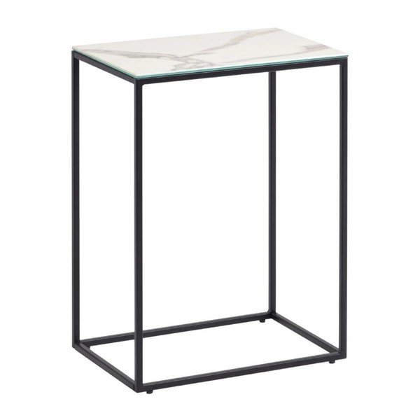 Tárolóasztal kerámia asztallappal 30x45 cm Rewena – Kave Home