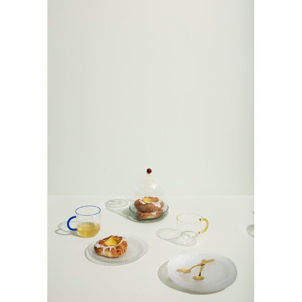 Desszertes üveg tányér ø 20 cm Fuyu – Hübsch-image-3