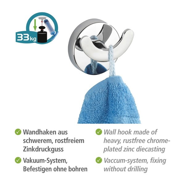 Vacuum-Loc Capri Duo öntapadós akasztó, max. 33 kg - Wenko-image-2