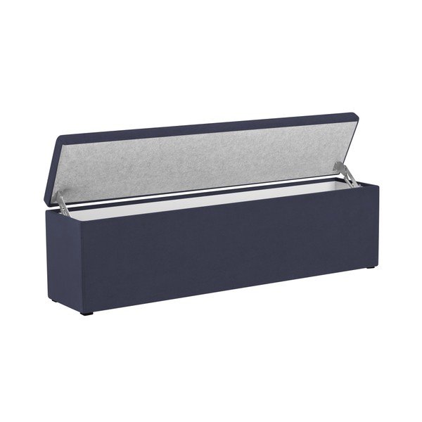 Ancona sötétkék ottomán, 140 x 47 cm - Mazzini Sofas-image-4