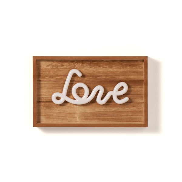 Love világos fa dekoráció - Tomasucci