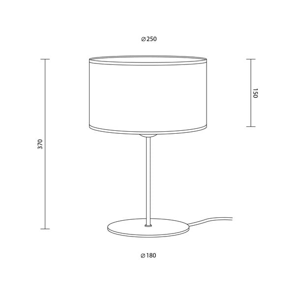 Doce S fekete asztali lámpa, ⌀ 25 cm - Sotto Luce-image-2